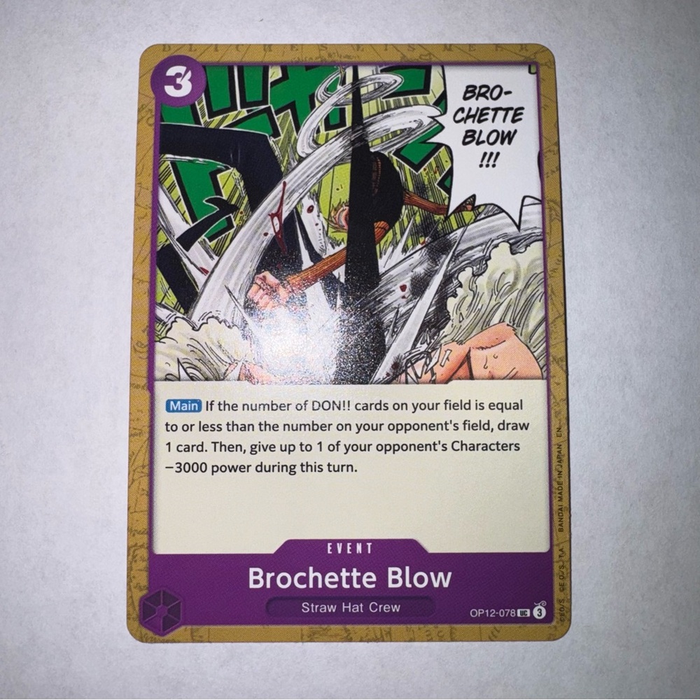 Brochette Blow Legacy of the Master OP12-078 NM